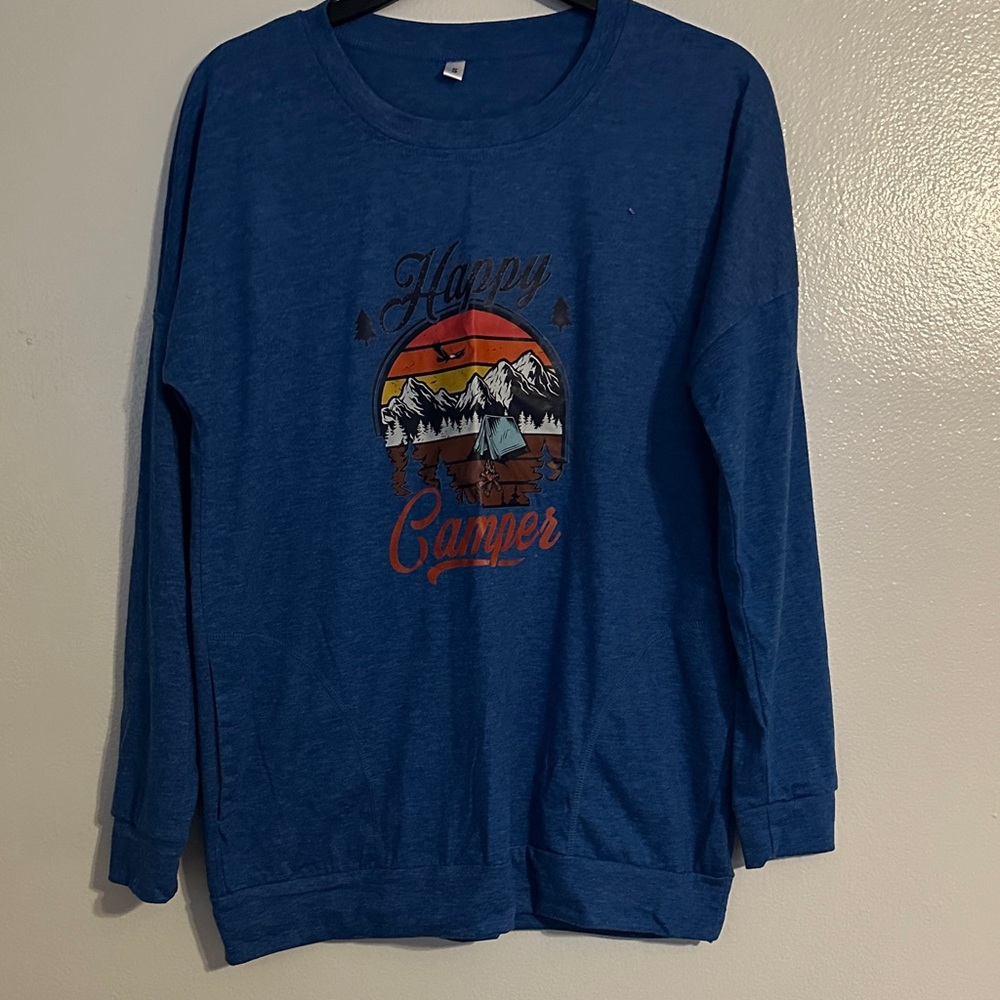 Amazon Blue Graphic Sweatshirt